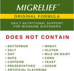MigreLief Original Triple Therapy with Puracol - Nutritional Support for Migraine Sufferers - 60 Caplets/1 Month Supply