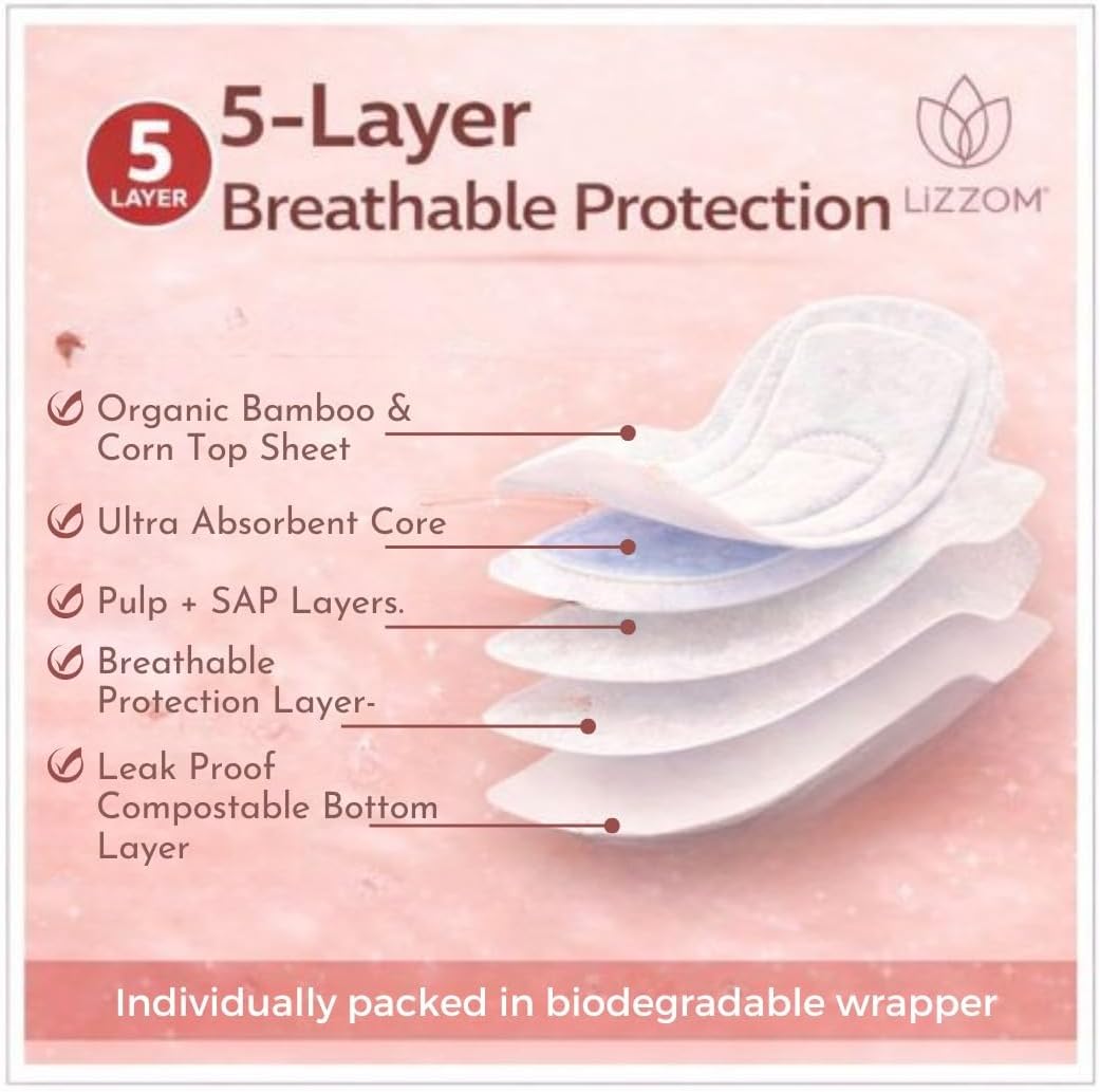 Sanitary Pads Organic With Wings 10 pads
