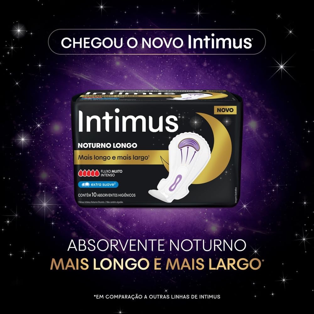 Intimus Sanitary Pads With Wings Overnight 10 pieces