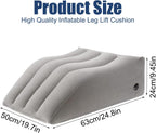 65 x 50 x 25 cm Inflatable Wedge Pillow Portability Cushion Leg Rest Comfort Elevate Tired Legs Wedge Support Pillow for Legs, Improve Blood Circulation and Improve Sleep
