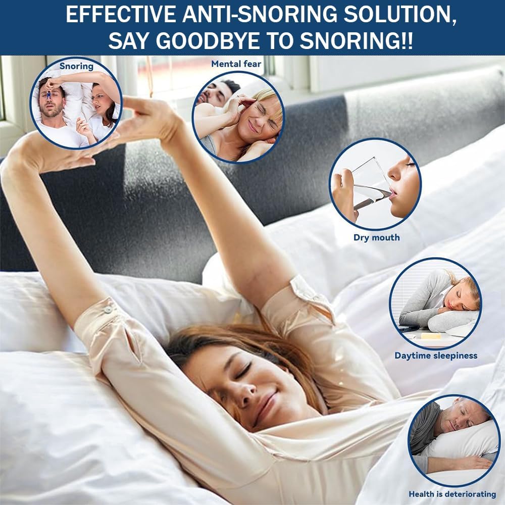 Tongue Stabilizing Device Mouthpiece - Effective Anti-Snore Devices, Comfortable Tongue Retainer, Snoring Solution for Men and Women - Q92