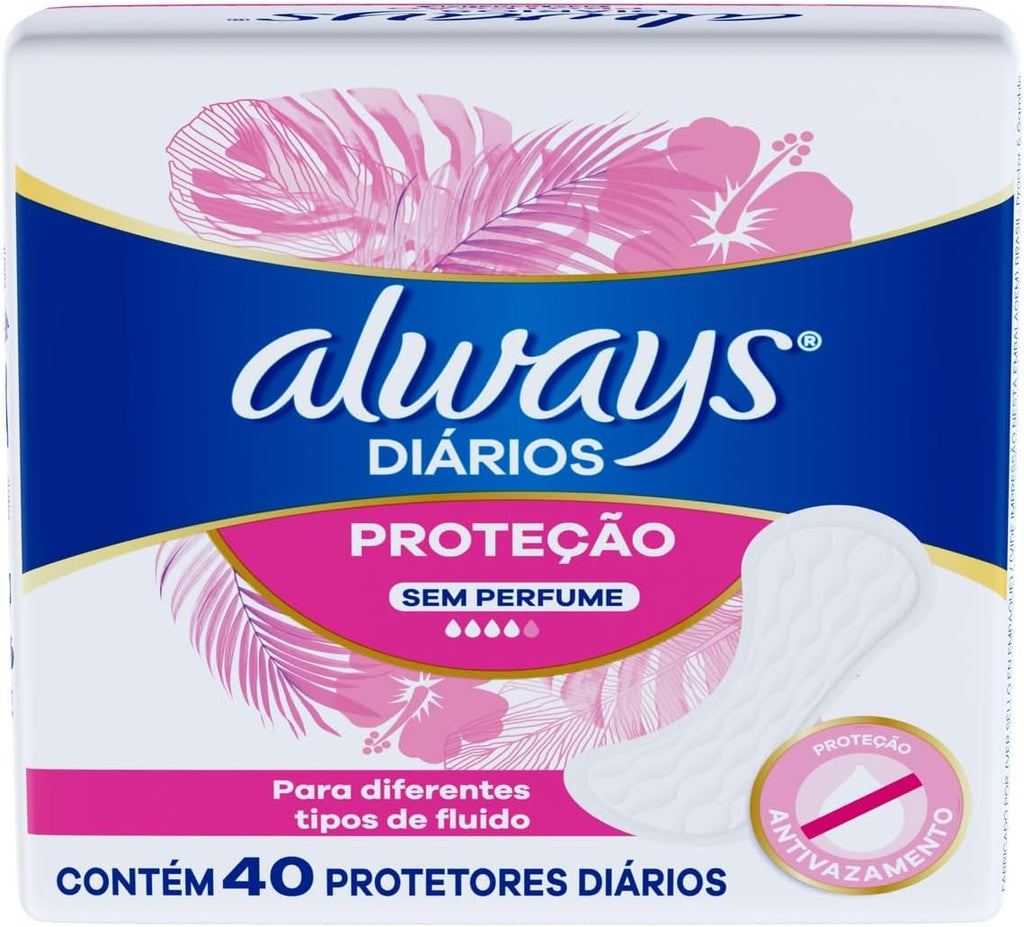 Always Panty Liners Fragrance-Free 40 pieces