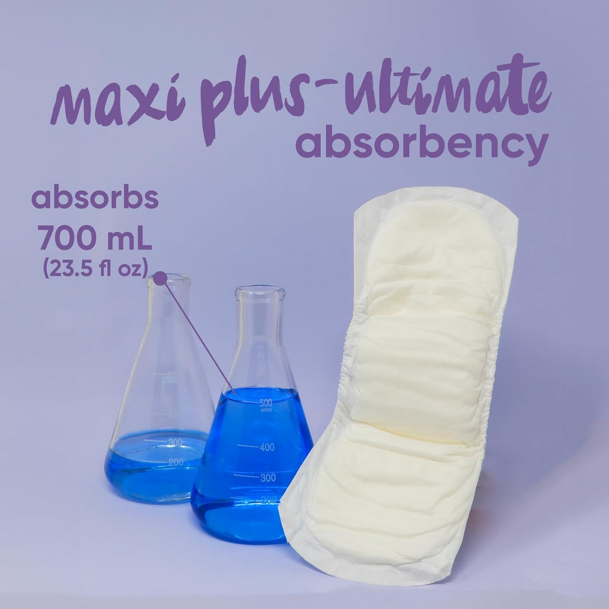 Oi | Organic Initiative Incontinence Pads for Women | Certified Organic Cotton Topsheet, Breathable, Hypoallergenic | Suitable for Postpartum | Maxi Plus (410mm) 20 pads