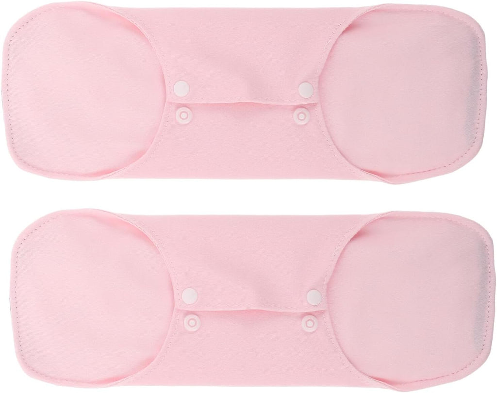 Anneome 2Pcs Postpartum Leak Protection Pads for Women, Ultra-Thin Washable Cloth Sanitary Napkins with Wings, Soft Reusable Panty Liners for Overnight Incontinence and Postnatal Care