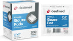 Dealmed 2’’ x 2’’ Sterile Gauze Pads (100 Count) Disposable and Individually Wrapped Medical Gauze Pads, Wound Care Product for First Aid Kit and Medical Facilities (Pack of 1)