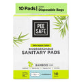 Pee Safe 100% Organic Cotton Biodegradable Sanitary Pads, Overnight | Anti-Bacterial | Superb Absorbency | Long Lasting Protection | Skin Friendly | Comfortable & Easy To Use | Pack of 10