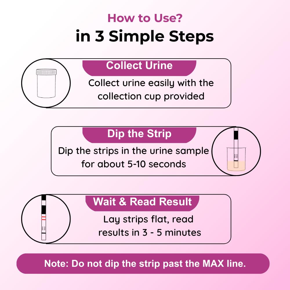 B-Arm Rapid Ovulation Test Strip Kit for Women with 10 Strips & 1 Reusable Container| 99% Accurate & Quick Results in 5 Mins| At Home Fertility Kit| Monitors Most Fertile Days for Planning Pregnancy