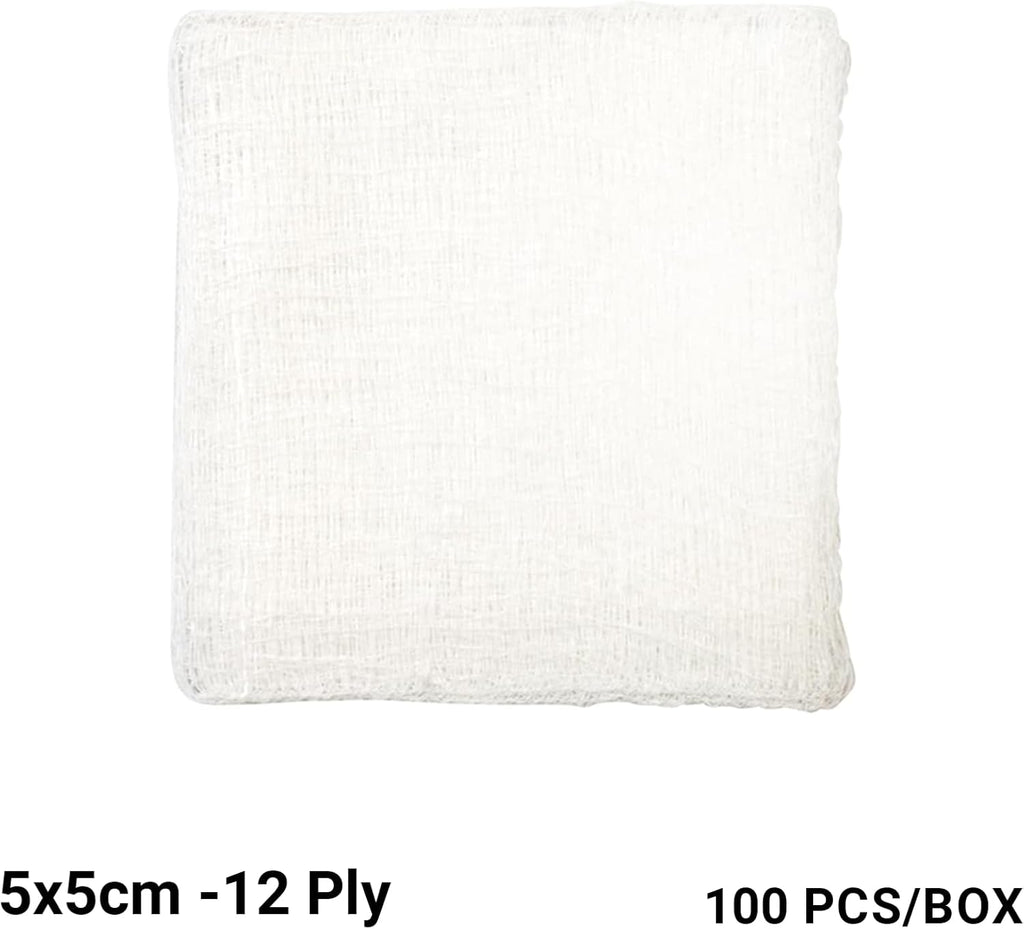 Gauze and Wound Dressings 100% Cotton Sterile 5 cm 100 pieces