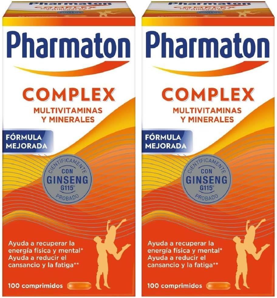 Pharmaton Complex - Multivitamin with Ginseng G115-200 Tablets - Physical & Mental Energy - Vitamins for Fatigue