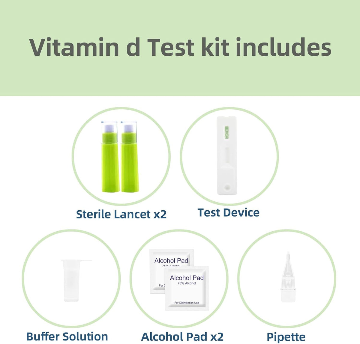 Vitamin d Test kit at Home,he Result is Highly Accurate, Easy to Read and use，Pack of 2