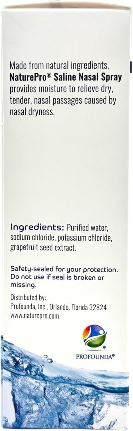 All Natural Saline Nasal Spray, 0.75 fl. oz., 3 Pack, Kosher, Dual Salt Moisturizing Formula