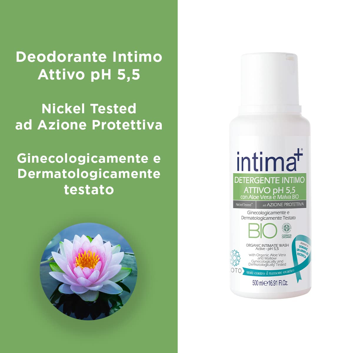Intimate Cleansers Organic Aloe Vera 500 ml