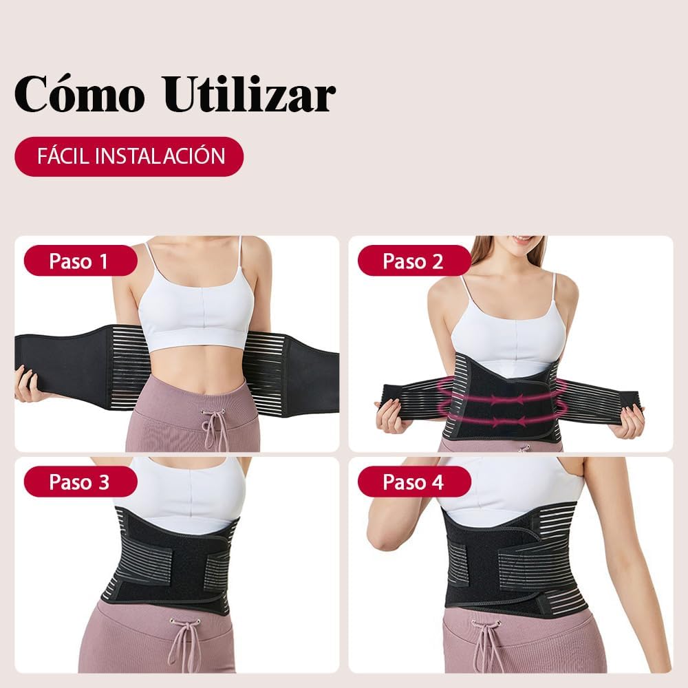 Postpartum Abdominal Recovery Belt, Belts, Recovery Belt with Double Adjustment Straps, Waist Shaper, Lumbar Belt for Women, Breathable, Abdominal Belt