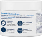 CeraVe Moisturising Cream 340g, Dry to Very Dry Skin Face & Body Moisturiser to Help Restore the Protective Skin Barrier, Hyaluronic Acid + 3 Essential Ceramides, Fragrance Free