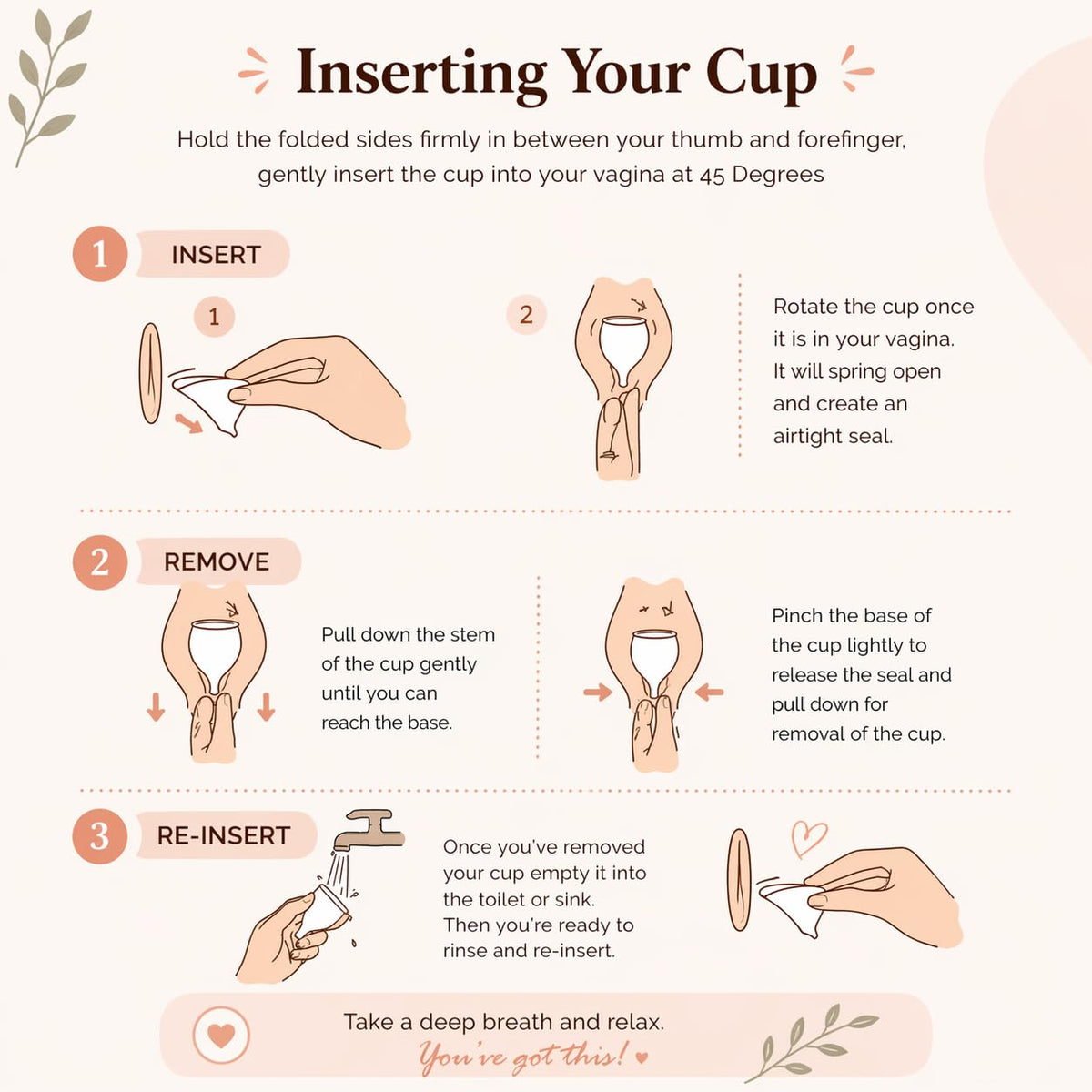 Ezcup Reusable Menstrual Cup for Women with an easy-to-use Portable Sterilising Container, 100% Medical Grade Silicone, FDA Approved, Up to 8-10 Hours use (REGULAR),Pink, Pack of 1