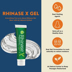 Rhinase X Nasal Gel | Less Sneezing, Itchiness, Nasal drip and Congestion | Mores Than Just Saline | Now with Xylitol | Long Lasting Symptom Relief from Nasal Dryness | (1 oz.)