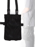 Universal Catheter Bags, Versatile Elastic Leg Catheter Holder, Urine Bags to Carry, Adjustable Shoulder Strap and Invisible Opening, Wearable and Discreet (Black)