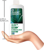 Desert Essence Tea Tree Oil Alcohol-Free Mouthwash, Spearmint, 8oz | Botanical oral rinse with tea tree oil and aloe helps freshen breath and care for teeth and gums