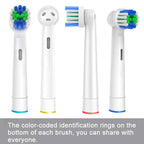 Replacement Toothbrush Heads Compatible with Oral B Braun, 12 Pcs | Professional Electric Toothbrush Brush Heads, Compatible with Oral B Replacement Heads Refill, 7000/Pro 1000/9600/500/3000
