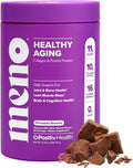 MENO Healthy Aging Collagen & Protein Powder – Support Joint & Bone Health, Lean Muscle Mass, Cognition, Skin & Hair Health – Whey Protein & Collagen – Chocolate Brownie Flavor - 15 Servings