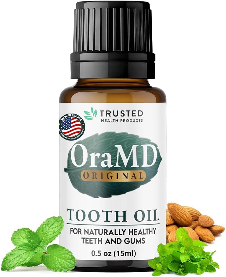 OraMD 4-in-1 Original Tooth Oil - Gum Disease Gingivitis Treatment (1 Pack) | Clinically Tested, Periodontal Disease Treatment, Sensitive Teeth & Gums, Chemical-Free Solution, 250,000+Satisfied Customers