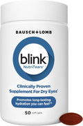 Blink NutriTears Clinically Proven Supplement for Dry Eyes, Eye Care with Lutein & Zeaxanthin and Vitamin D to Hydrate Eyes from Within for Long-Lasting Relief, 50 Softgels