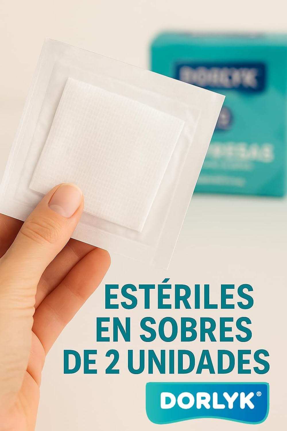 DORLYK 100 Sterile Gauze - Non-Woven Gauze - Baby Gauze - Cotton Pads - Large Sterile Gauze - Non Woven Gauze - Non Woven Gauze - Non Woven Gauze - Medical Gauze - Tnt Gauze