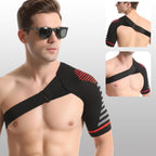 Shoulder Brace, Shoulder Support for Sports Training and Injury Recovery, Red Medium Size Shoulder Brace for Daily Pain Management and Physical Therapy