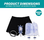 Male Urinal System with Leg Bag, Incontinence Device for Men with Comfortable Silicone Outer Catheter M..