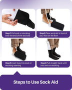 KEKOY Sock Aid for Putting on Socks, 4" Foot Width, No Bending
