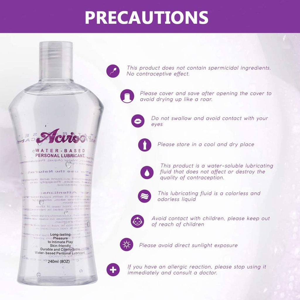 Acvioo Water Based Lubricant Gel Sex Lubricants (240ml)