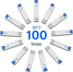 Glucose Test Strips 100 Count Blood Sugar Test Strip Used with Pro Comfort Glucose Monitor Only No Coding Design