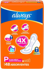 Always Sanitary Pads With Wings 48 pieces