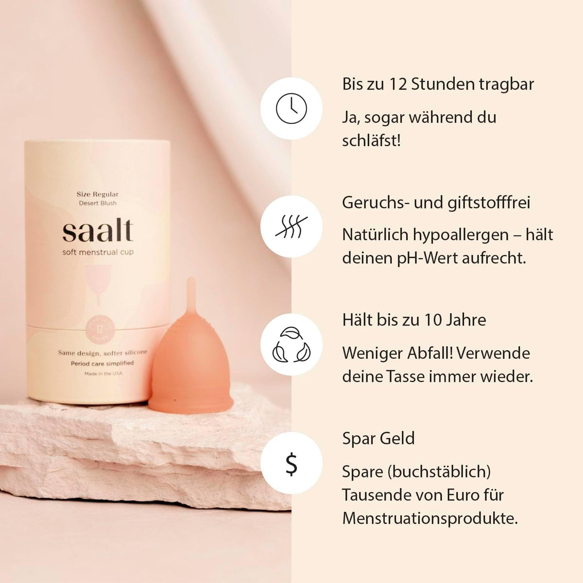 Saalt Menstrual Cups and Discs Reusable 1 pieces