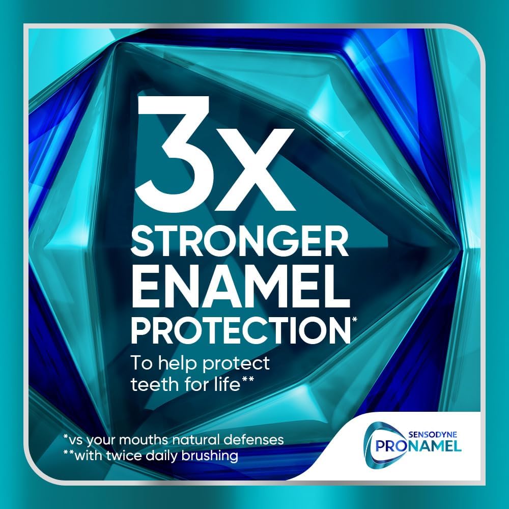 Sensodyne Pronamel Clinical Enamel Strengthening Toothpaste, Whitening Action, 3.4 oz (3 Pack)
