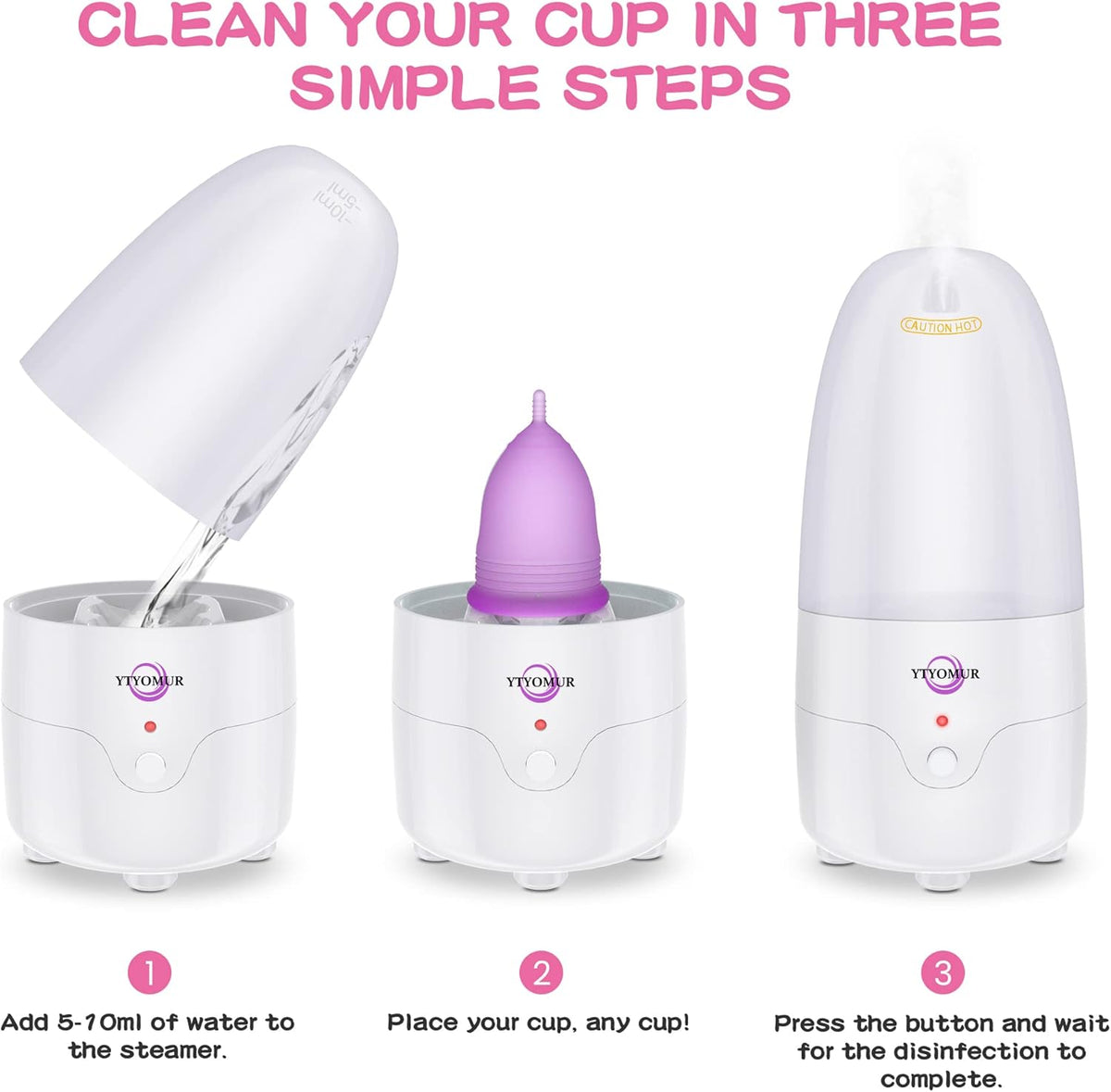 YTYOMUR Menstrual Cups and Discs Reusable Sterile