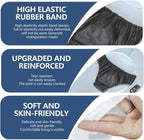 10 Pieces Unisex Disposable Non-Woven Fabric Underwear for Travel, Camping, Spa (Black)