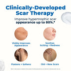 VitaMedica Silicone Scar Gel + Peptides - Medical Grade, 1 oz | For Old & New Scars, Acne, Surgical, Burn & Keloid - Reduces Redness & Itching - For Face & Body