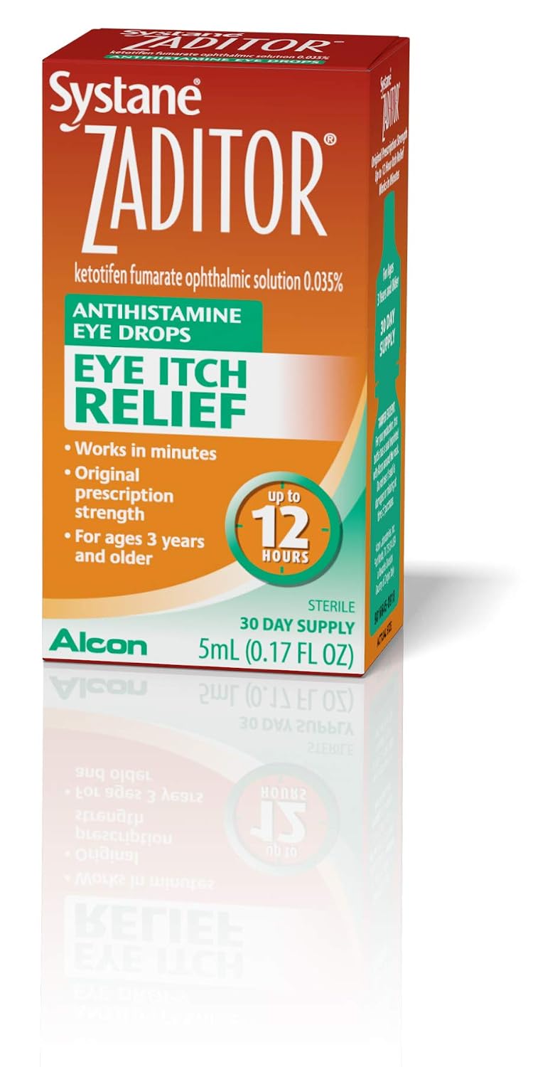 Zaditor Systane Eye Itch Relief Antihistamine Eye Drops 5 mL