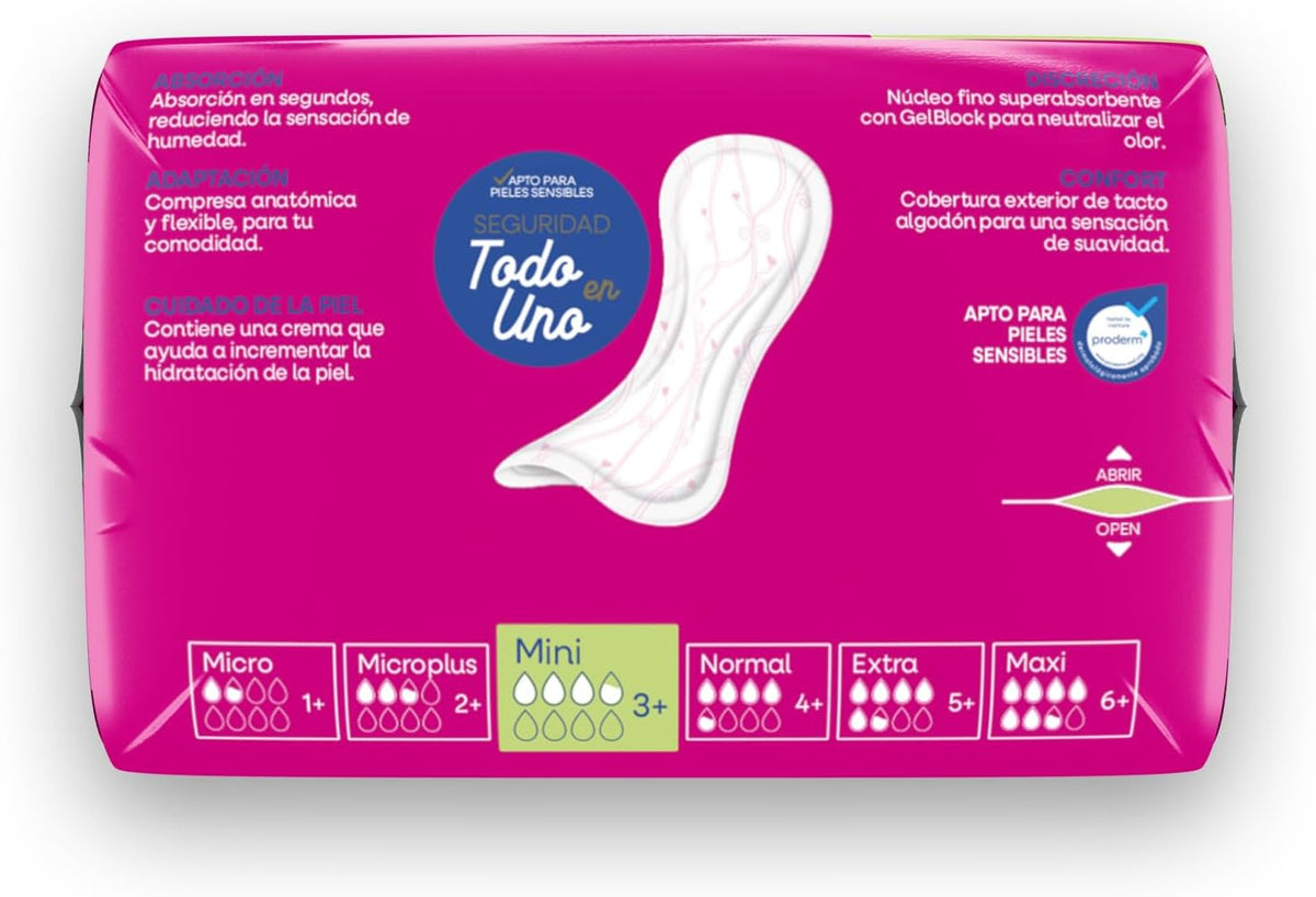 Indasec Discreet Mini, 20 Count (Packaging May Vary)