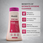 Shlazio Intimate Wash | Gentle Feminine Hygiene Wash | pH Balanced Intimate Cleanser for Daily Use | Mild & Refreshing Personal Care Wash for Women | 100ml