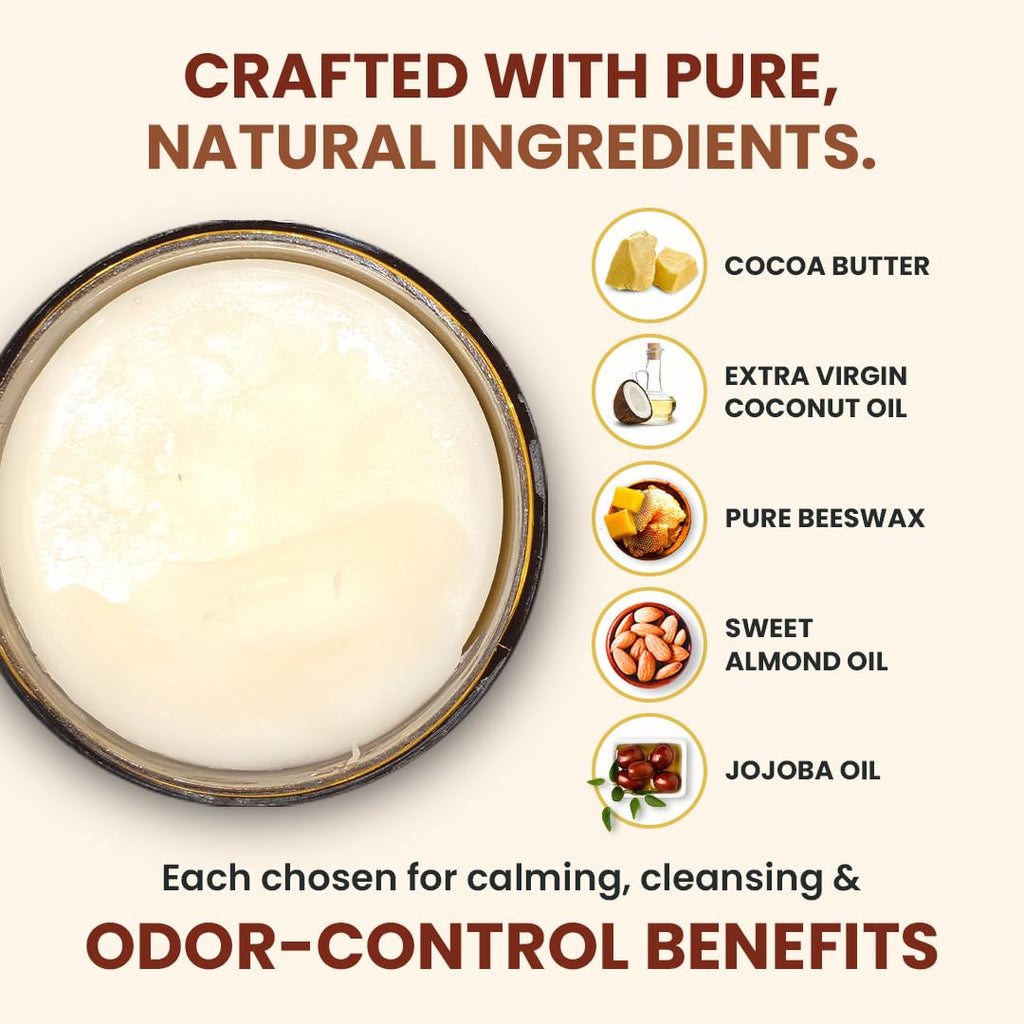 Vulva Balm for Women – No added Fragrance, Vaginal Moisturizer Cream, Hormone-Free, Vulva Cream for Dryness and Itching, Feminine Balm, Wet Hydration (3 oz, Cocoa Butter)