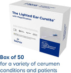 Bionix - Lighted Ear Curette Variety Pack, Earwax Removal Kit, Helps Remove Wax Buildup, Safe Earwax Removal, Convenient & Easy-to-Use, Flexible, Ideal for Healthcare Providers, Single-Use (50 Count)