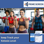 Prime Screen Ketone Test Strips: Testing Ketosis based on your urine, 100 Ketone Urinalysis Tester Strips
