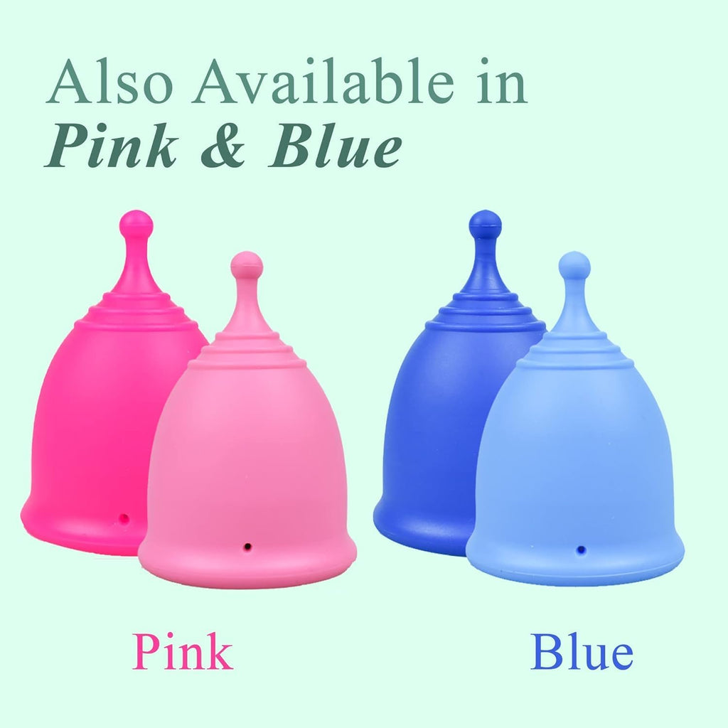 Shordy Menstrual Cup, Set of 2 (Small) Pack of 2 with Mini BOX, Period Cup Made with Medical Grade Silicone, Hygienic and Safe, Better Alternative to Sanitary Pads and Tampons