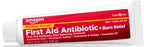 Amazon Basic Care First Aid Antibiotic + Burn Relief, Maximum Strength Triple Antibiotic Ointment for Minor Cuts, Scrapes, Infection Protection, 1 ounce (Pack of 1)