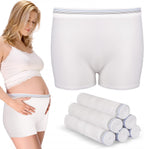 Knit Mesh Disposable Underwear for Postpartum, 10 Pack Mesh Underwear Postpartum Hospital Provide Washable Breathable Panties Undies for Delivery, Surgical,Traveling (XXL)