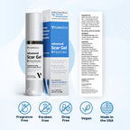 VitaMedica Silicone Scar Gel + Peptides - Medical Grade, 1 oz | For Old & New Scars, Acne, Surgical, Burn & Keloid - Reduces Redness & Itching - For Face & Body