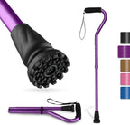 GPTCAMP Offset Walking Cane for Men & Women with Anti-Slip Tip