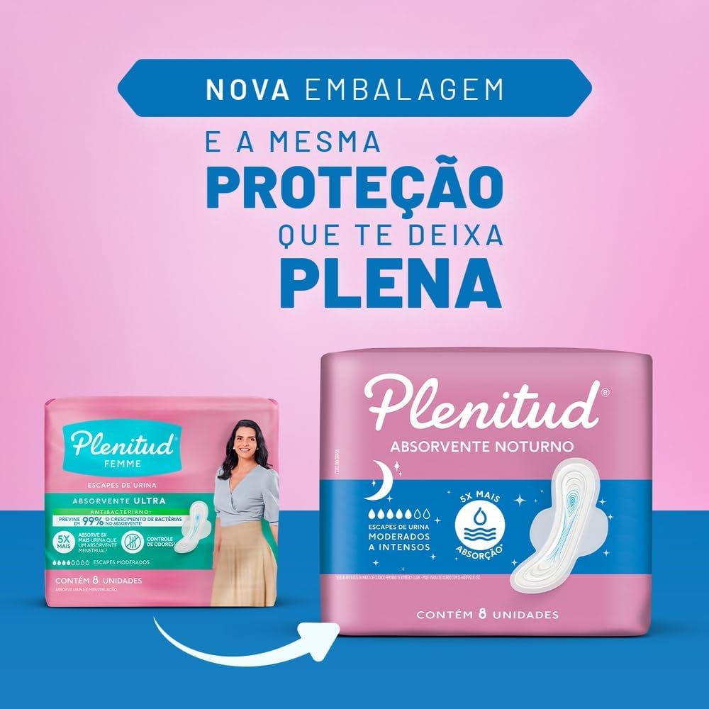 Plenitud Sanitary Pads Overnight 8 pieces